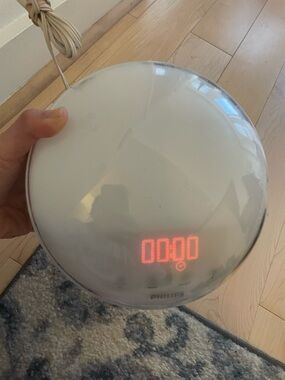 Philips White Wake-Up Light Alarm Clock